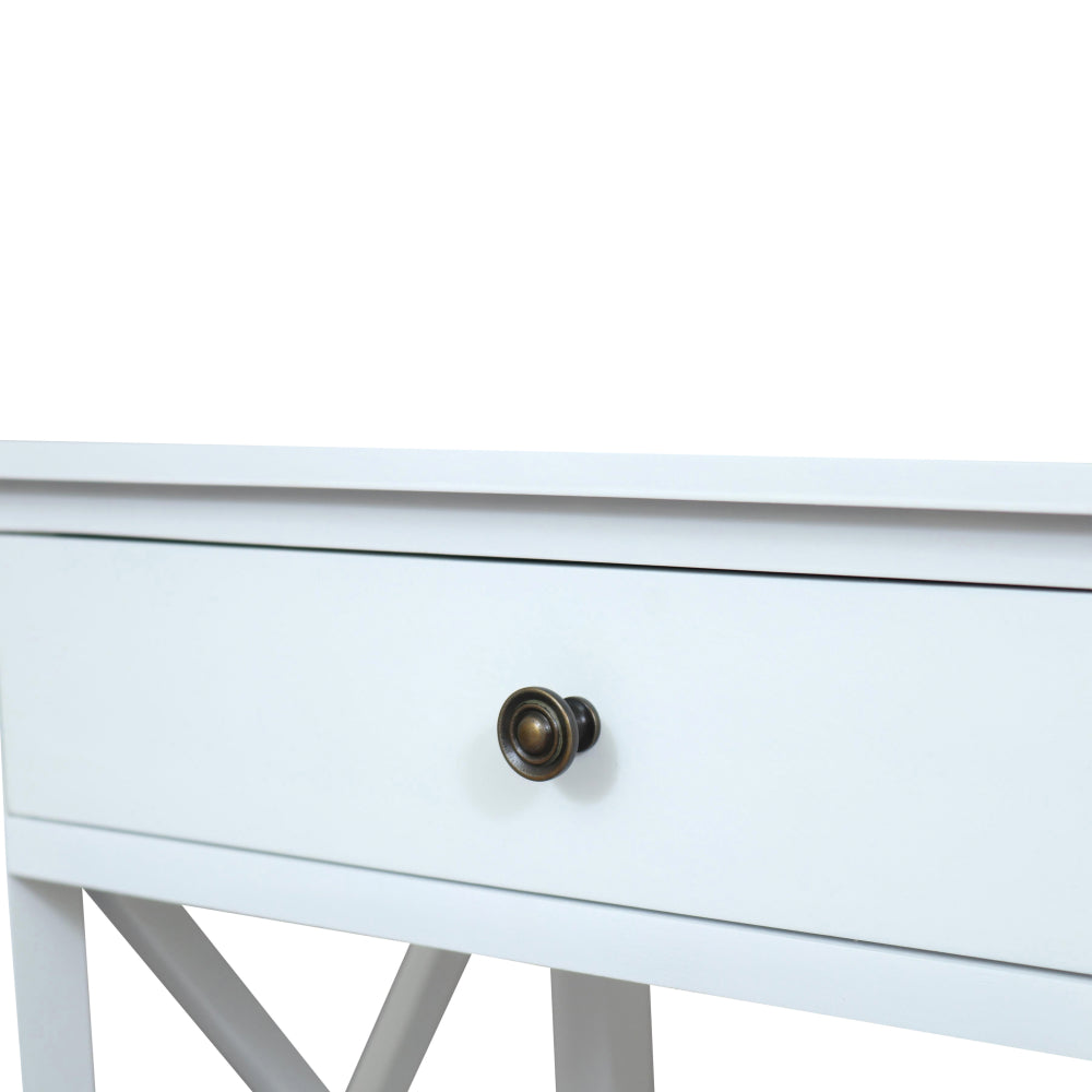 Devon Bedside Table 60x40x60cm White