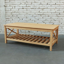 Load image into Gallery viewer, Devon Coffee Table with Shelf 120x60cm Oak
