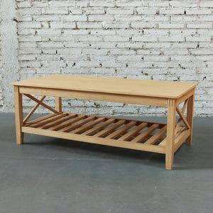 Devon Coffee Table with Shelf 120*60 Oak