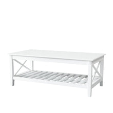 Load image into Gallery viewer, Devon Coffee Table with Shelf 120*60 White
