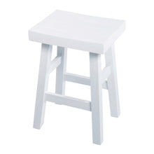 Load image into Gallery viewer, Dylan Wooden Stool 29x35x51cm White
