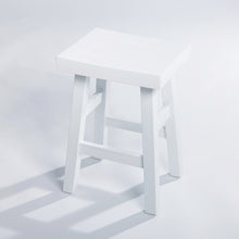 Load image into Gallery viewer, Dylan Wooden Stool 29x35x51cm White
