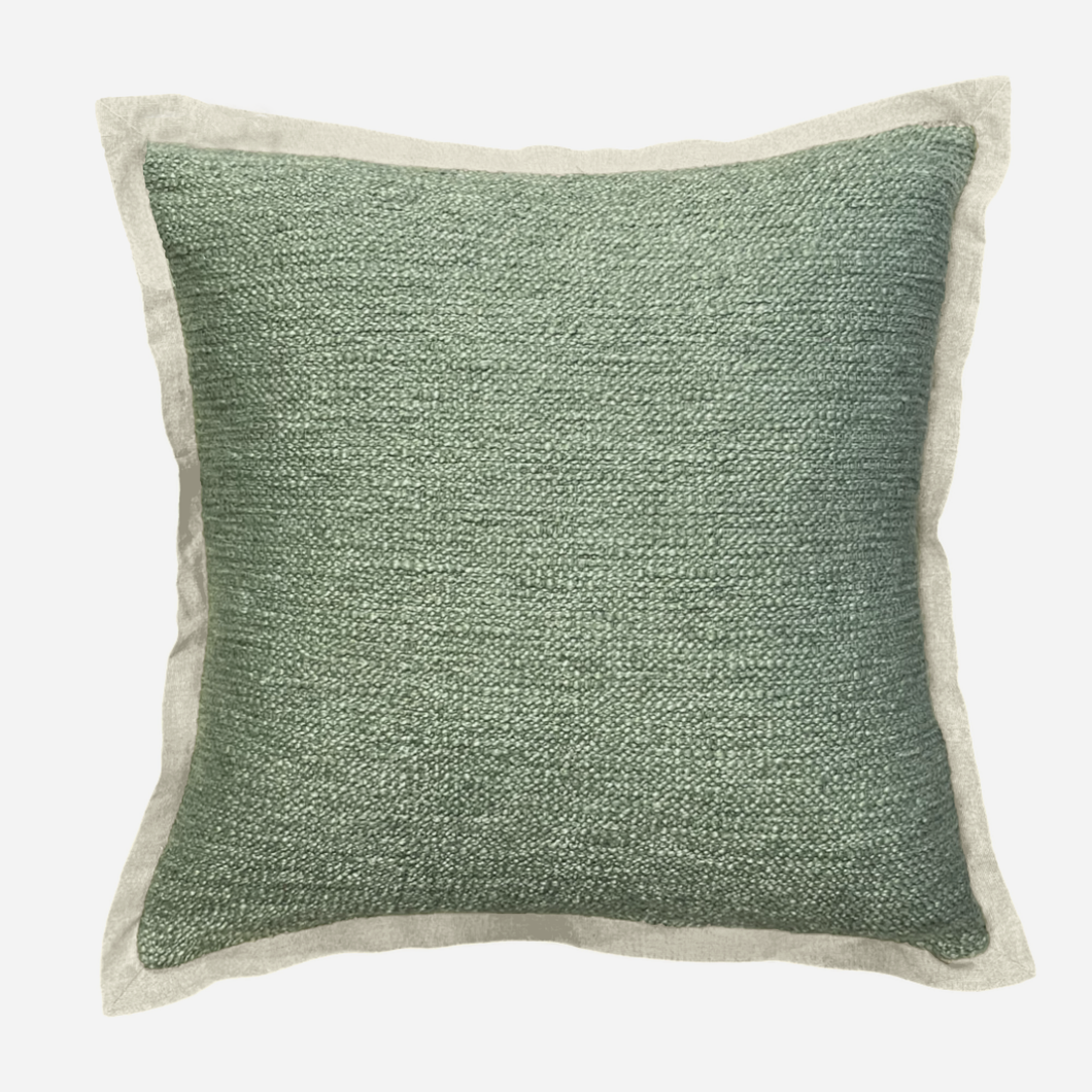 Elara Cushion 50x50x0.5cm Sage; ETA Early October