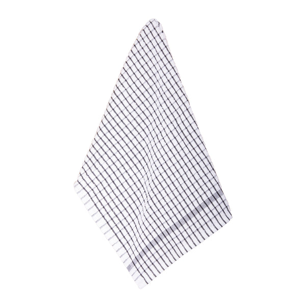 Elly 2 Pack Tea Towels 45x65cm Charcoal