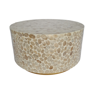 Elodie Pearl Large Coffee Table 75x75x38cm Natural; ETA Mid Septemeber