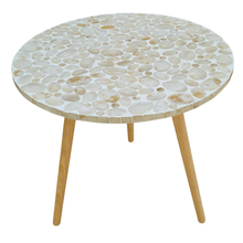 Load image into Gallery viewer, Elodie Pearl Large Side Table 55x55x52cm Natural
