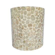 Load image into Gallery viewer, Elodie Pearl Ottoman 40x40x42cm Natural; ETA Mid Septemeber
