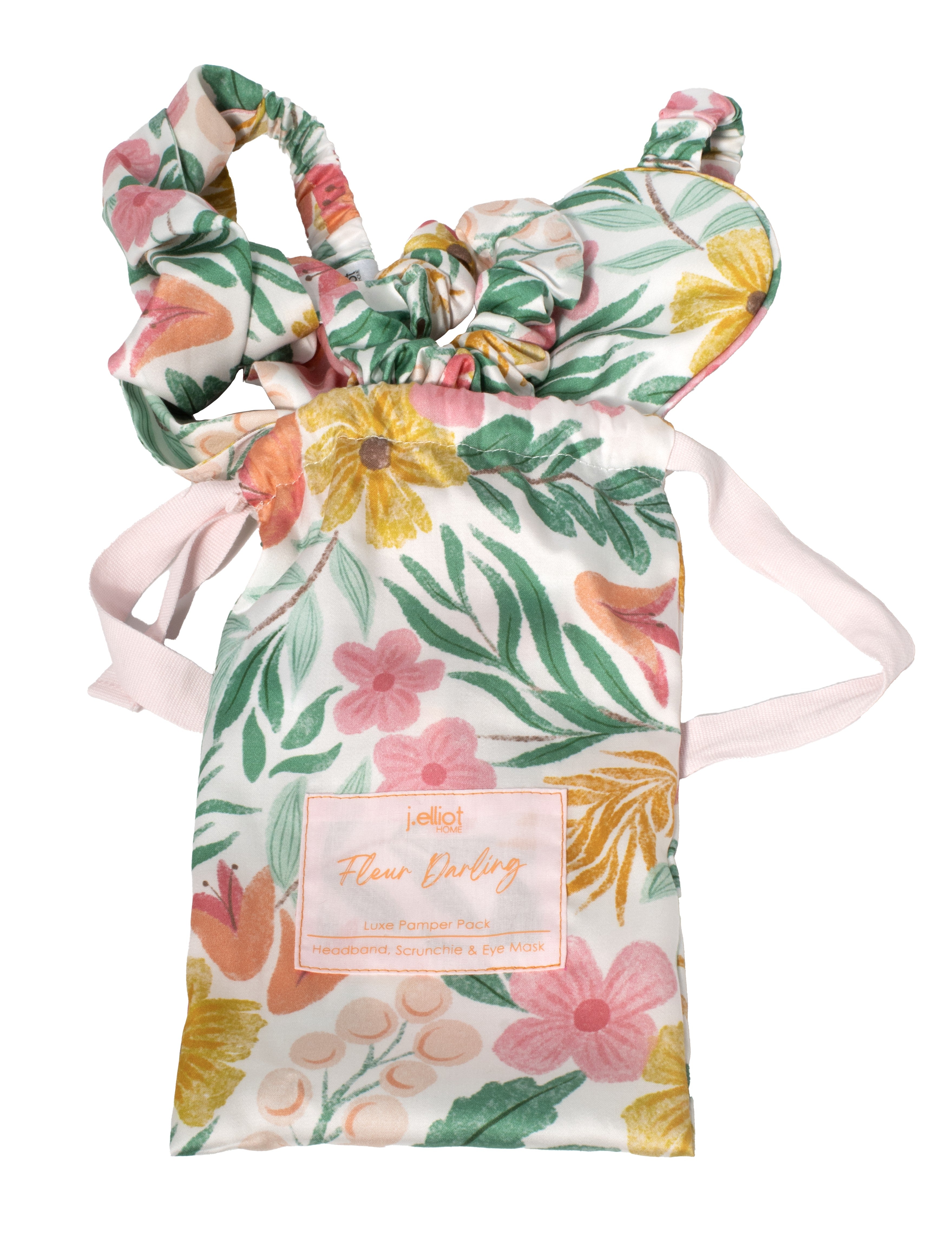 Fleur Darling Eyemask, Scrunchie and Headband Pamper Pack