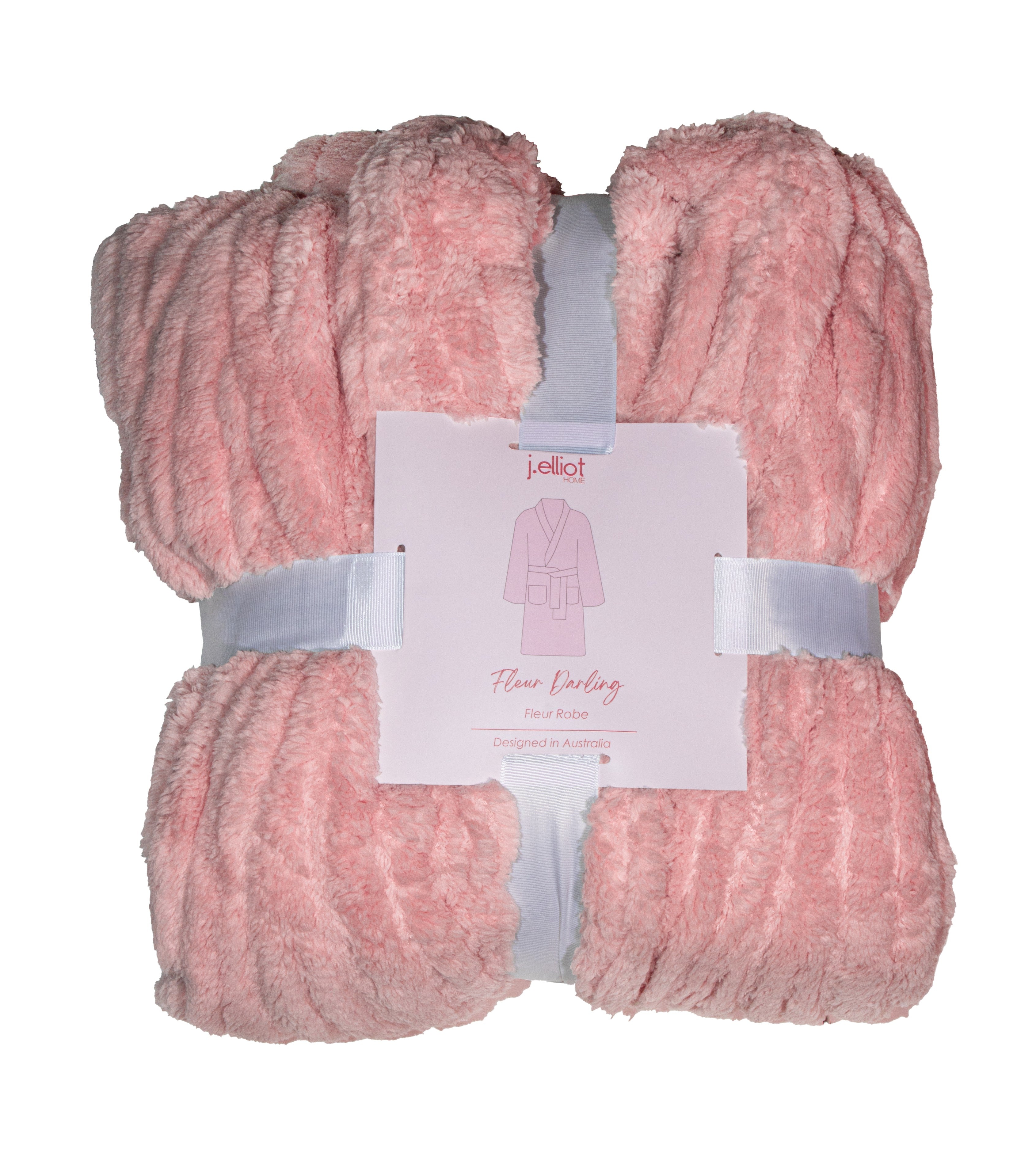 Fleur Darling Fluffy Blanket 130x180cm Soft Pink