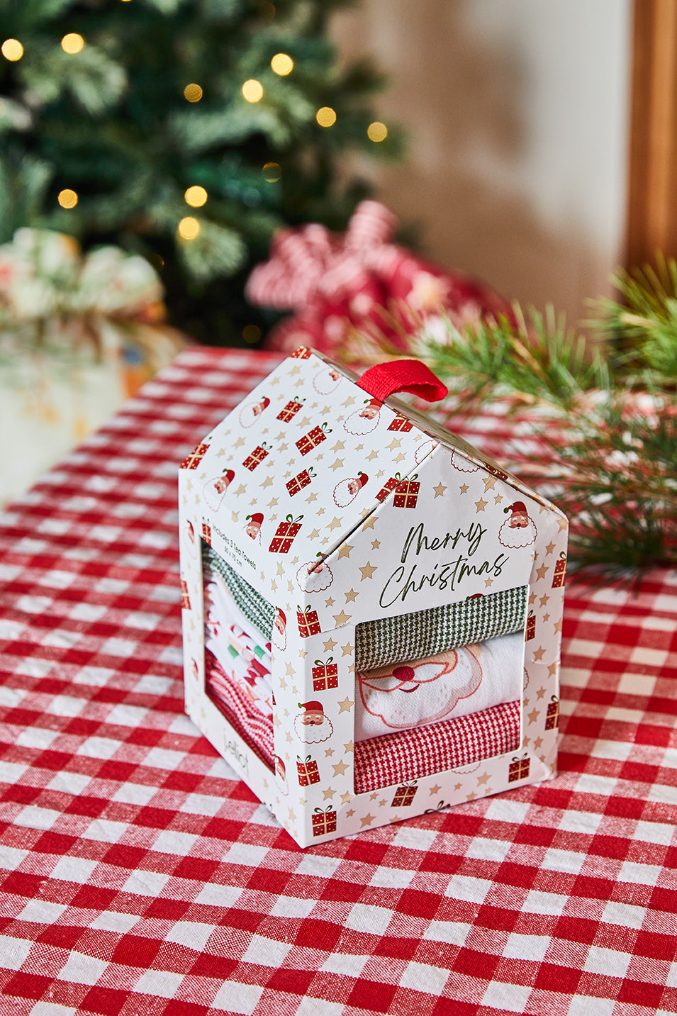 Festive Noel Gift Set of 3 Tea Towel 50x70x0.3cm Multi