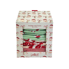 Load image into Gallery viewer, Festive Noel Gift Set of 3 Tea Towel Multi
