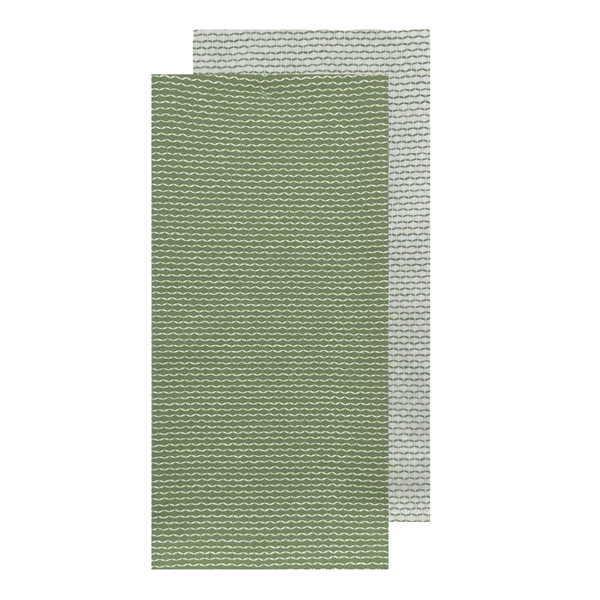 Field & Thread Woven 2pk Tea Towel 50x70x2cm Olive; ETA Early October