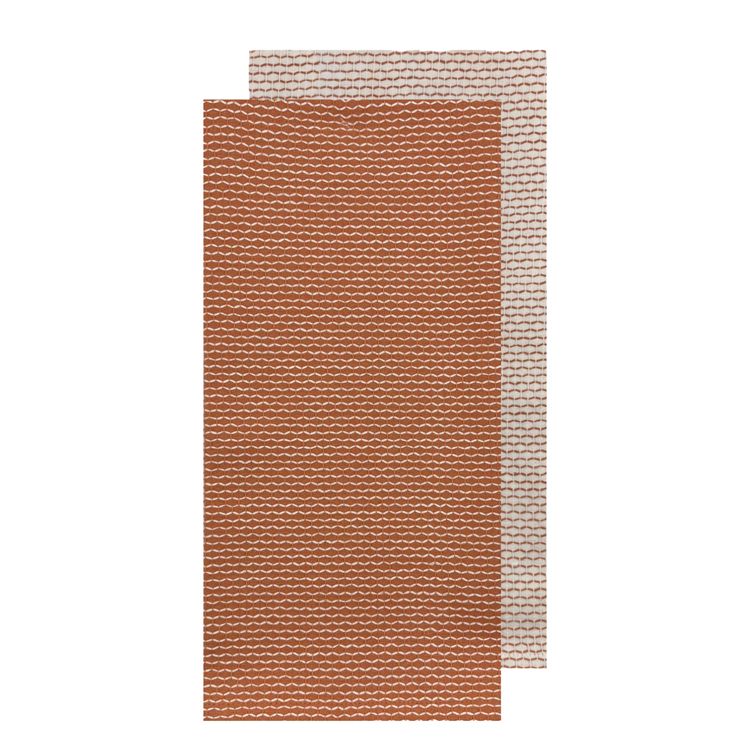 Field & Thread Woven 2pk Tea Towel 50x70x2cm Terracotta; ETA Early October