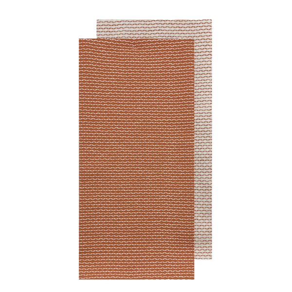 Field & Thread Woven 2pk Tea Towel 50x70x2cm Terracotta; ETA Early October