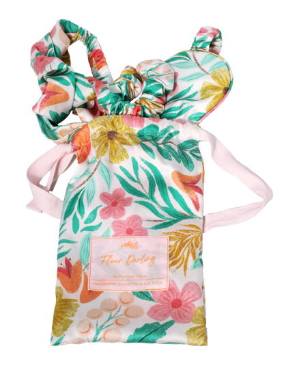 Fleur Darling Eyemask, Scrunchie and Headband Pamper Pack
