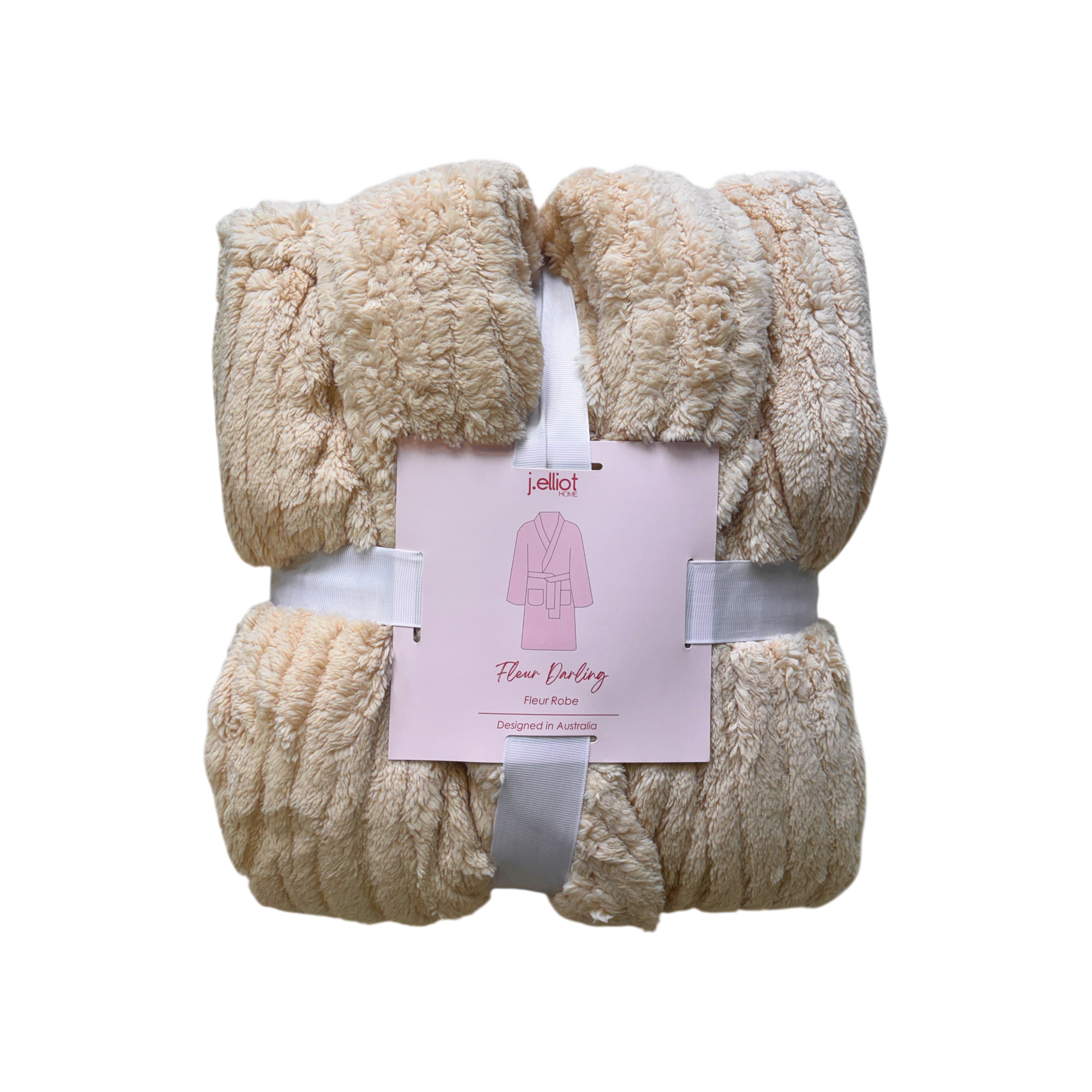Fleur Darling Fluffy Robe 44x36x63cm Beige