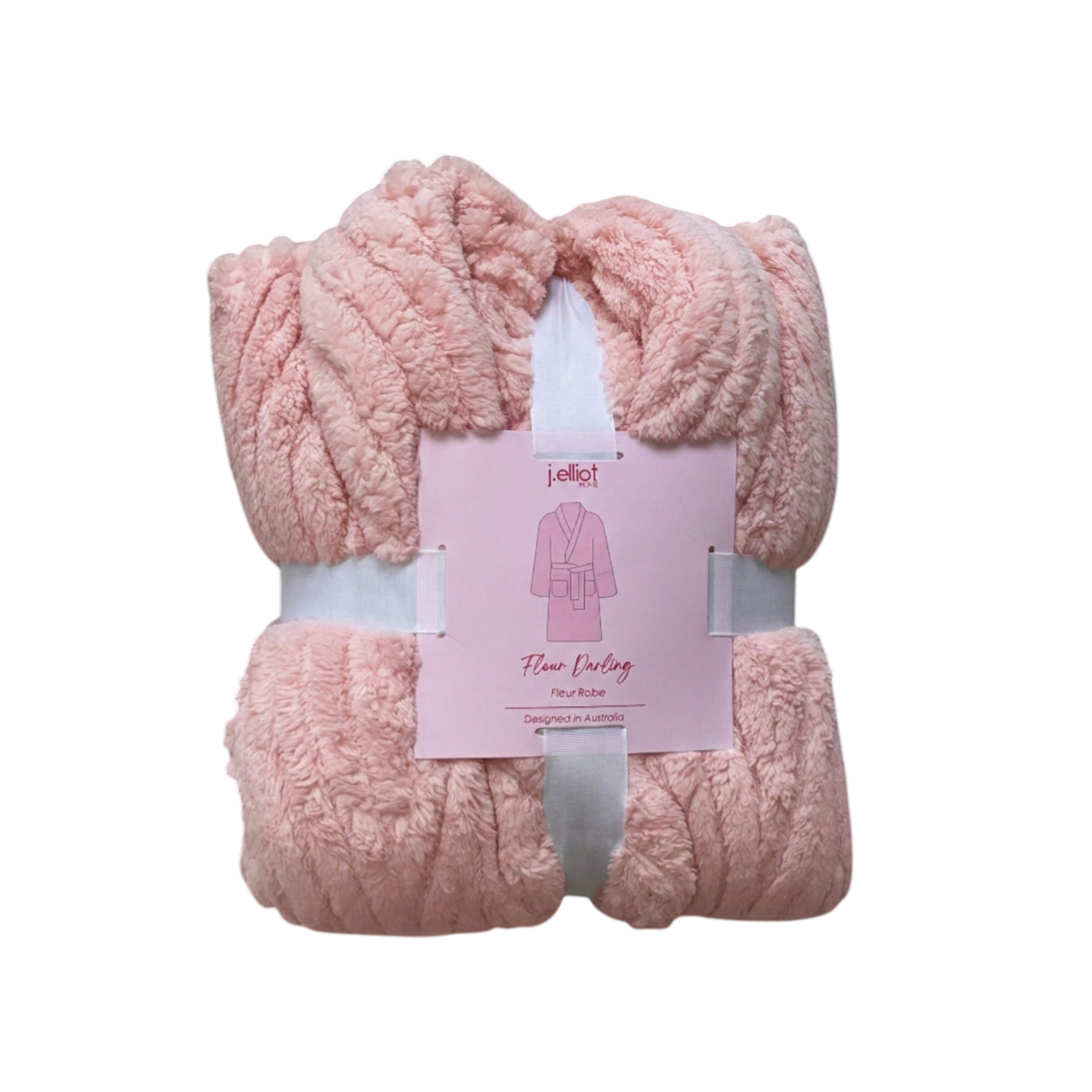 Fleur Darling Fluffy Robe 44x36x63cm Soft Pink