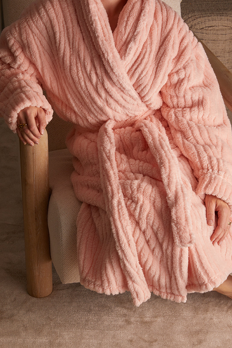 Fleur Darling Fluffy Robe 44x36x63cm Soft Pink