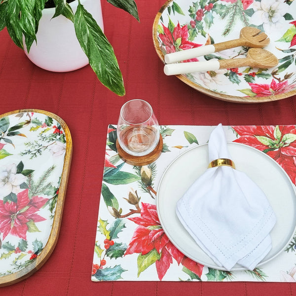 Simon Tablecloth 150x300cm Red