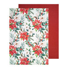 Load image into Gallery viewer, Floral Christmas Tea Towel 2pk 50x70cm White Multi
