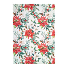 Load image into Gallery viewer, Floral Christmas Tea Towel 2pk 50x70cm White Multi
