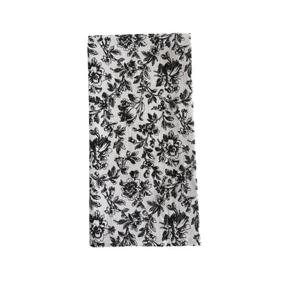 Floral Sonata 2pk Tea Towel Set 50x70cm Charcoal