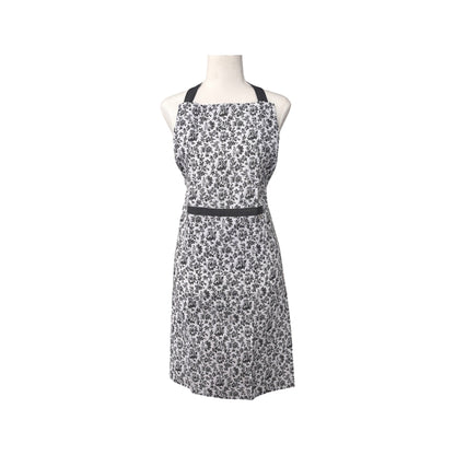 Floral Sonata Apron 83x68cm Charcoal