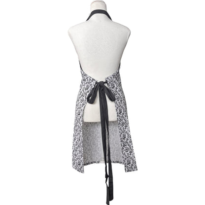 Floral Sonata Apron 83x68cm Charcoal