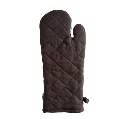 Floral Sonata Oven Mitt 2pk 19x35cm Charcoal