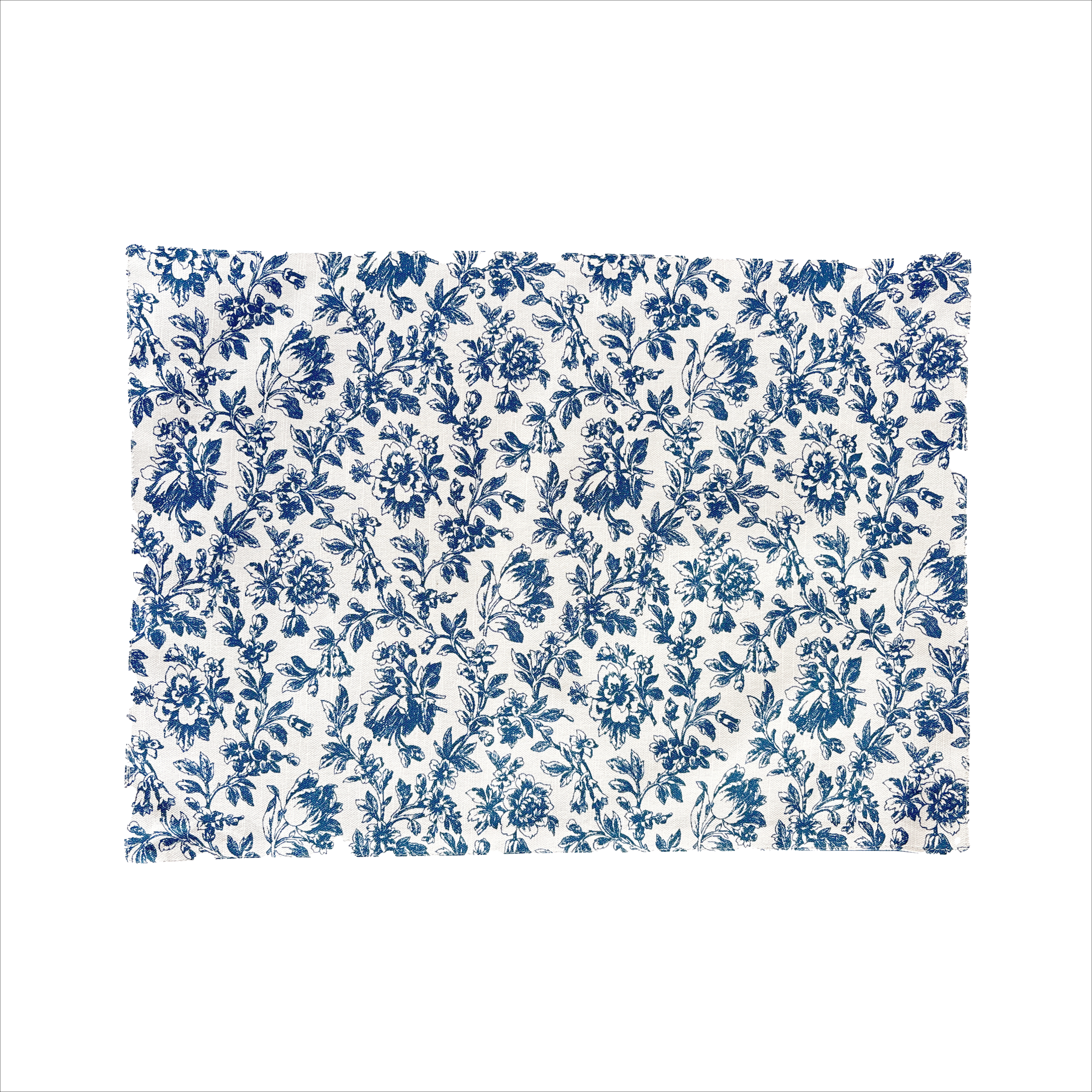 Floral Sonata Reversible Placemats Set of 4 33x48cm Blue