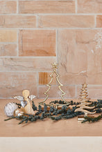 Load image into Gallery viewer, Frosty X-Mas Tree on Base Large 10x5x23cm Gold
