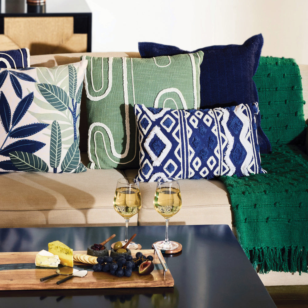 Gemma Cushion 50x50cm Navy