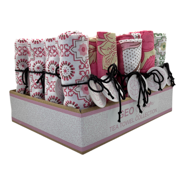 Geobloom Set of 20 Tea Towel 50x70x0.2cm Multi; ETA Early October