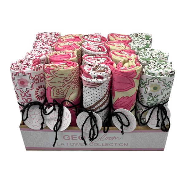 Geobloom Set of 20 Tea Towel 50x70x0.2cm Multi; ETA Early October