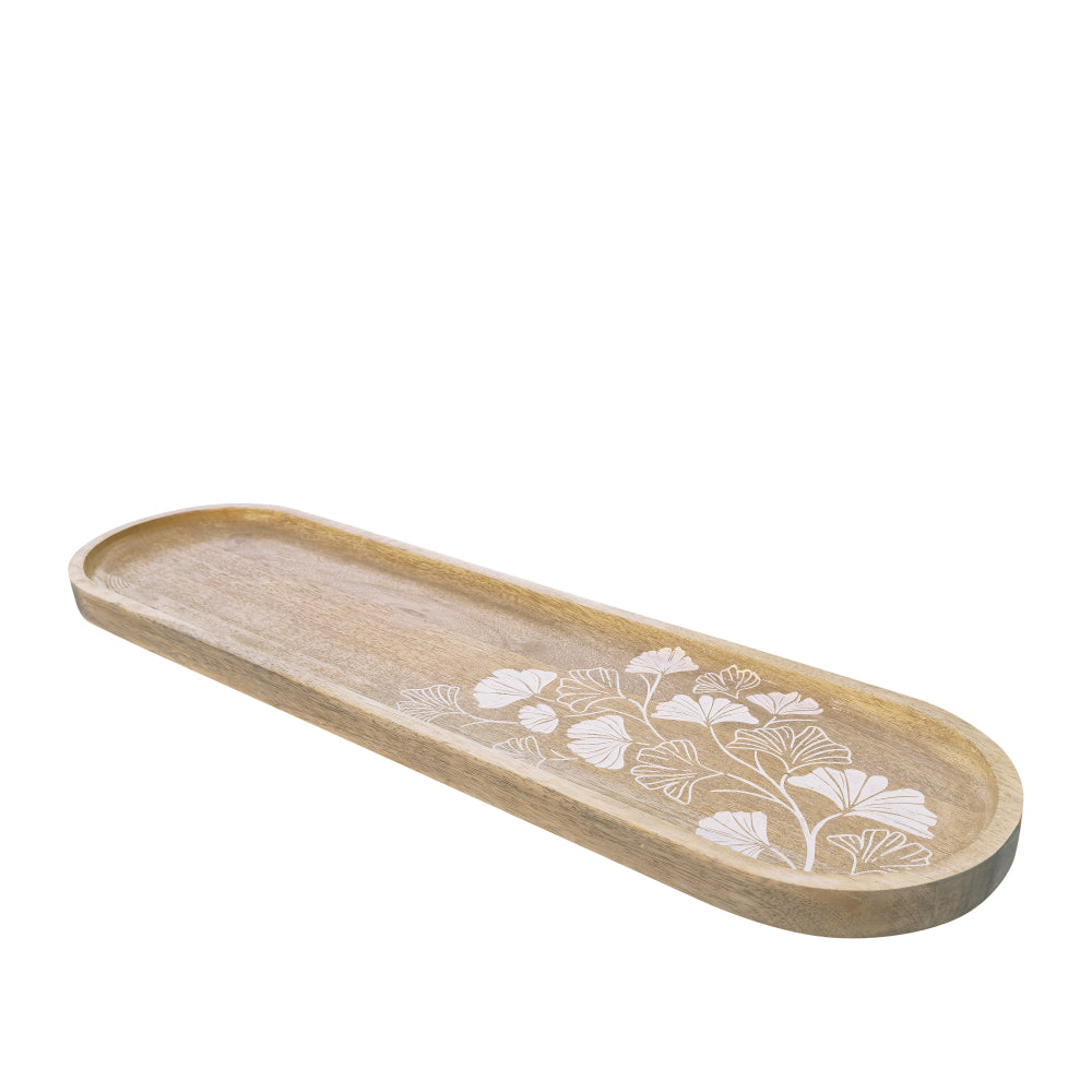 Ginkgo Long Serving Tray 60x16cm Natural