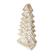 Load image into Gallery viewer, Grace Christmas Tree Decoration 16x7x32cm White &amp; Natural
