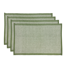 Load image into Gallery viewer, Heureuse Placemat Set of 4 33x48x1cm Green; ETA Early October
