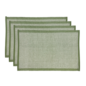 Heureuse Placemat Set of 4 33x48x1cm Green; ETA Early October