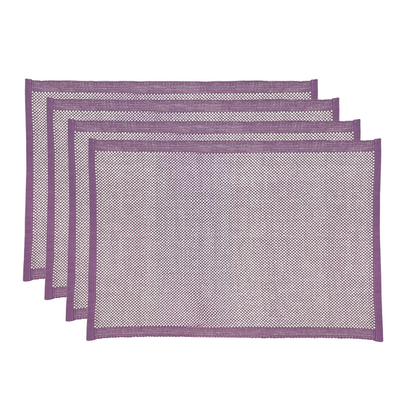 Heureuse Placemat Set of 4 33x48x1cm Purple; ETA Early October