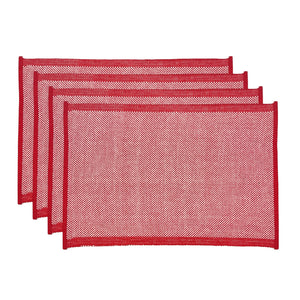 Heureuse Placemat Set of 4 33x48x1cm Red; ETA Early October