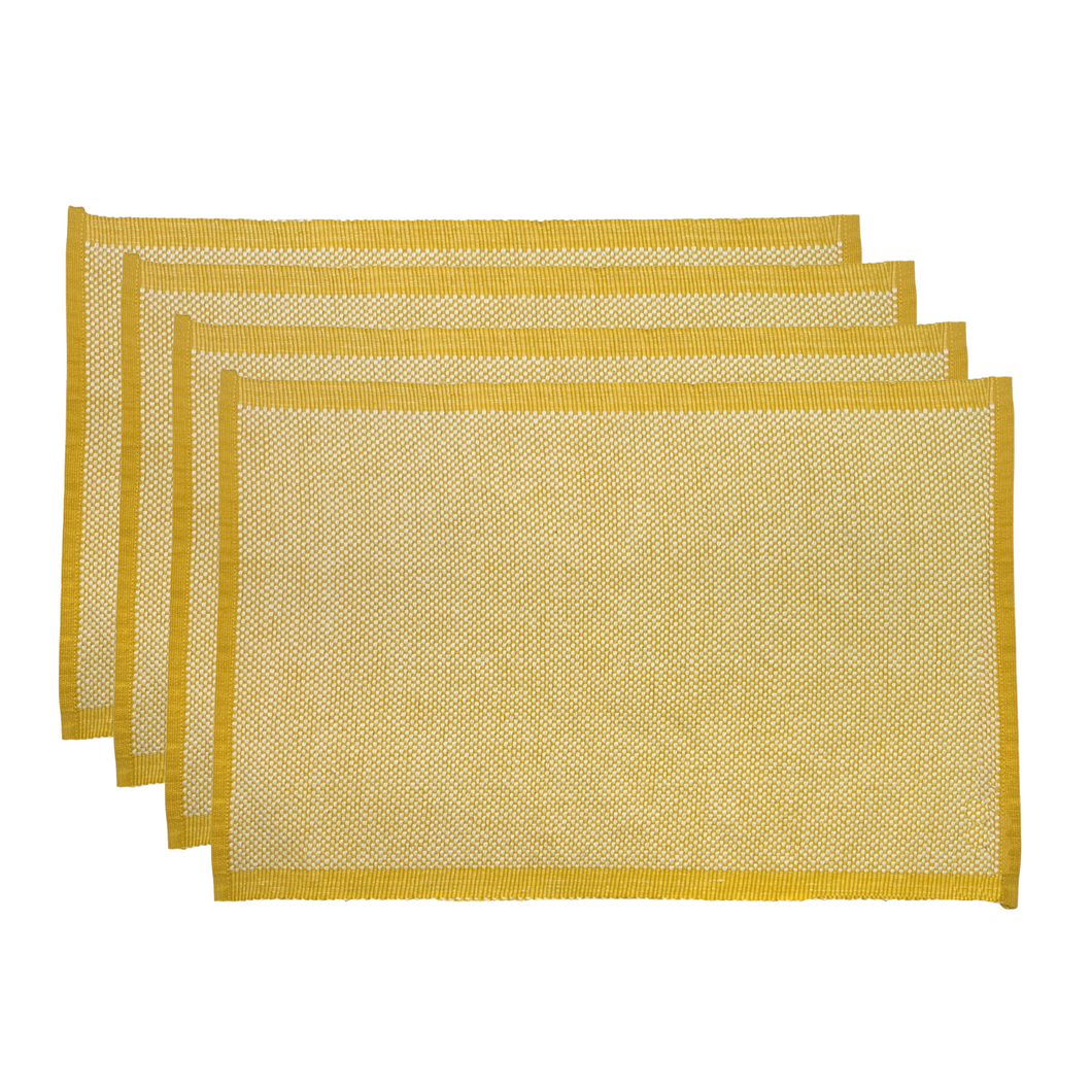 Heureuse Placemat Set of 4 33x48x1cm Yellow; ETA Early October