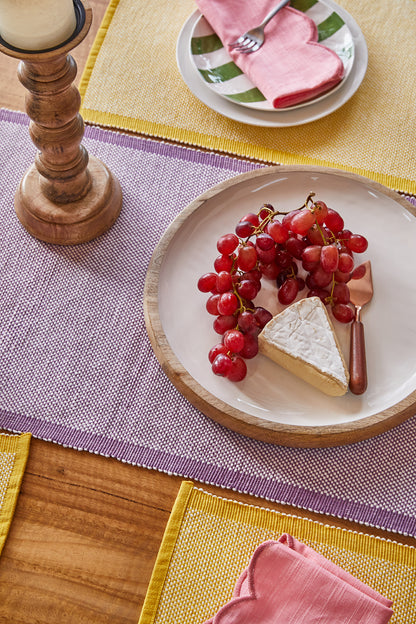 Heureuse Table Runner 180x40x0.2cm Purple