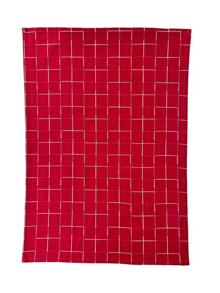 Holiday Hounds Christmas Tea Towel 2pk 50x70x1.5cm Red Multi