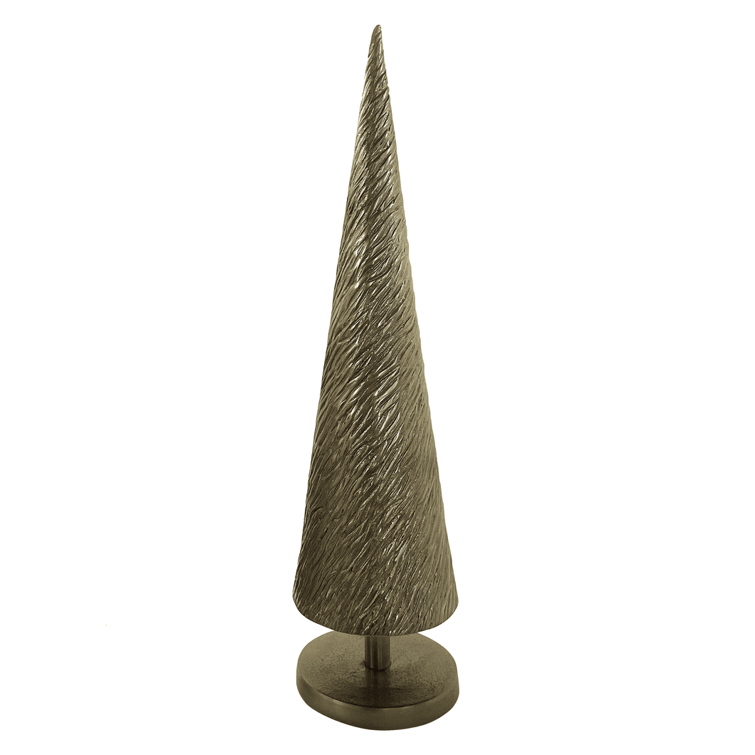 Holly Jolly Deco X-Mas Tree Hammered Medium 12x12x48cm Gold