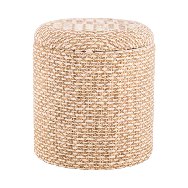 Renee Storage Ottoman 40x40x45cm Natural