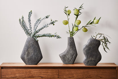 Harvey Irregular Vase 20x7.5x30.5cm Slate
