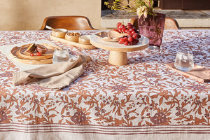Basra Printed Tablecloth 150x270x0.5cm Ochre; ETA Early October