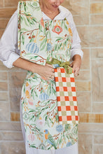 Load image into Gallery viewer, Australian Bird Christmas Apron 83x68cm Green Multi; ETA Early September
