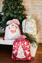 Load image into Gallery viewer, Australian Bird Christmas Santa Sack 60x80cm Green Multi; ETA Early September
