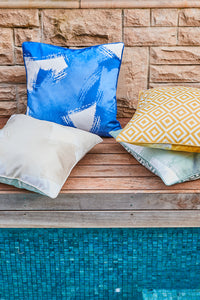 Canvas Outdoor Cushion 50x50x12cm Olive; ETA Early October